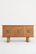 8374- Mid-Century Ash and Rope Sideboard