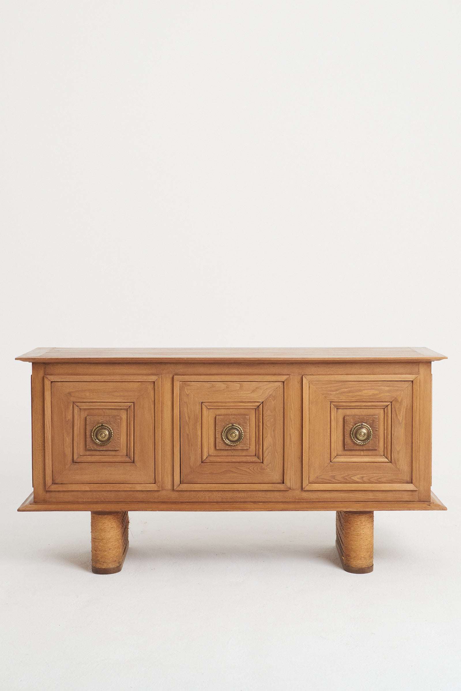 Mid-Century Ash and Rope Sideboard