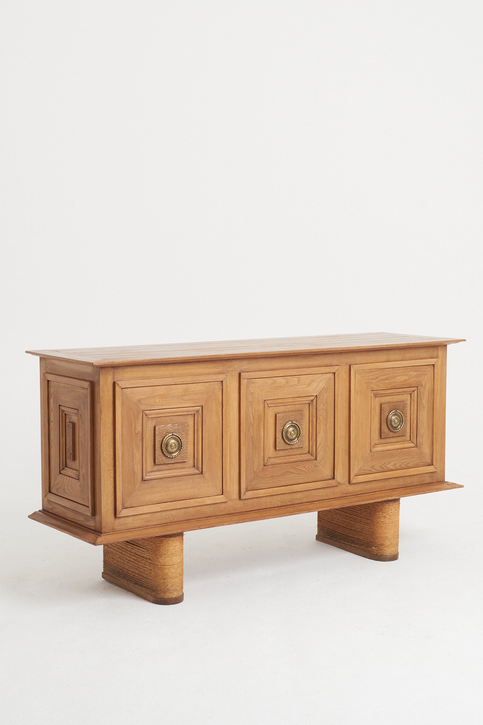 Mid-Century Ash and Rope Sideboard
