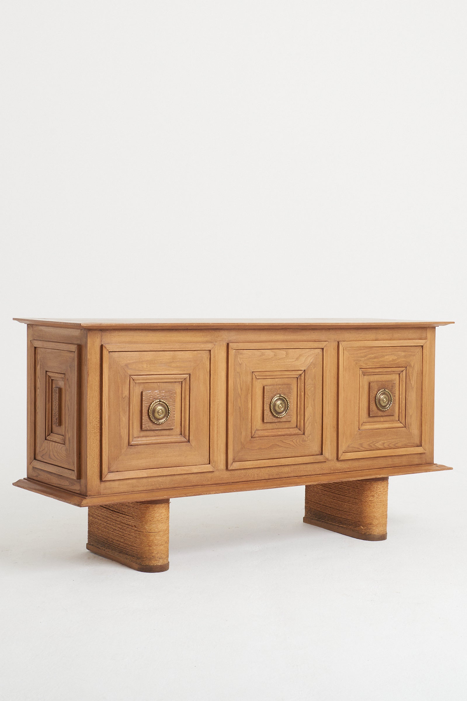 Mid-Century Ash and Rope Sideboard