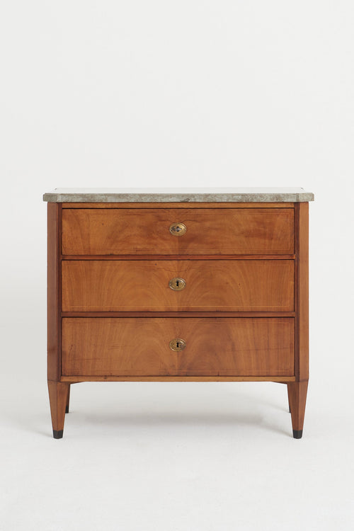 8384-  19th Century Marble top Chest of Drawers