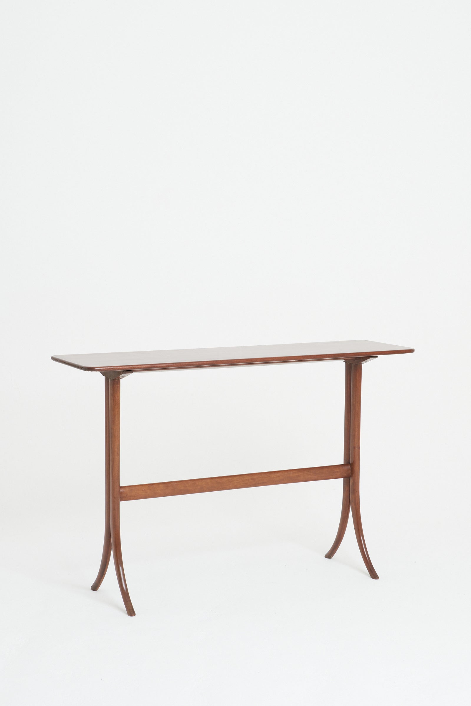 8385- Mid-Century Mahogany Console Table