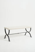 8419- Wrought Iron Long Stool