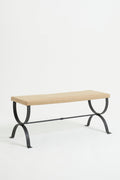 8423- Wrought Iron Long Stool