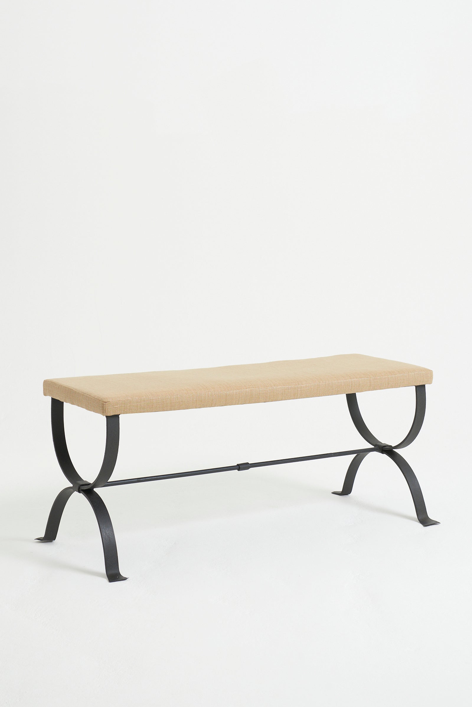 8423- Wrought Iron Long Stool