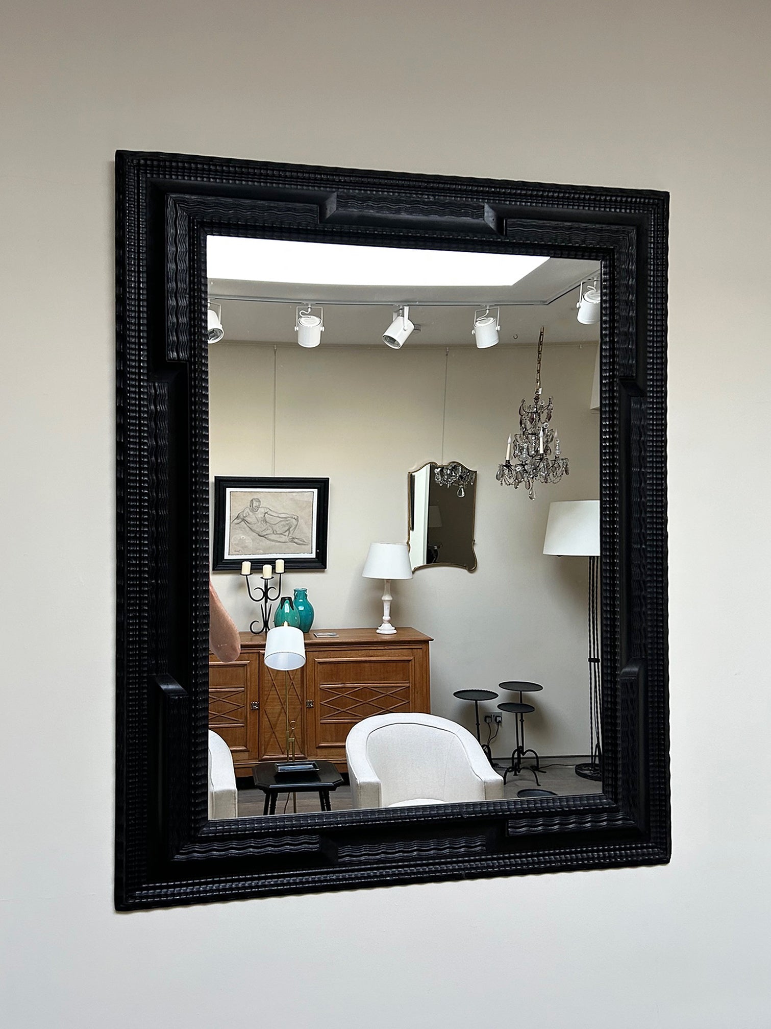 Flemish Style Ripple Frame Mirror