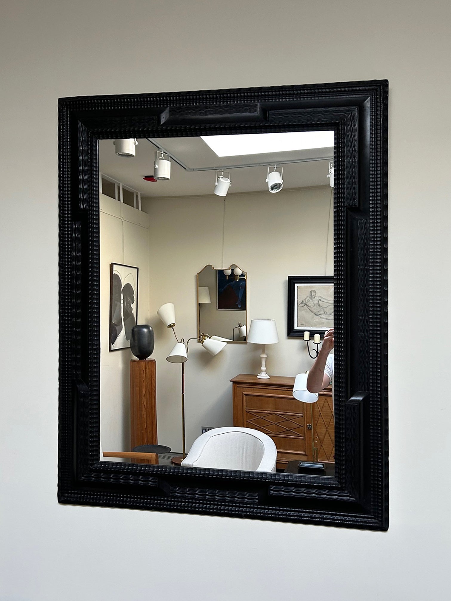 Flemish Style Ripple Frame Mirror