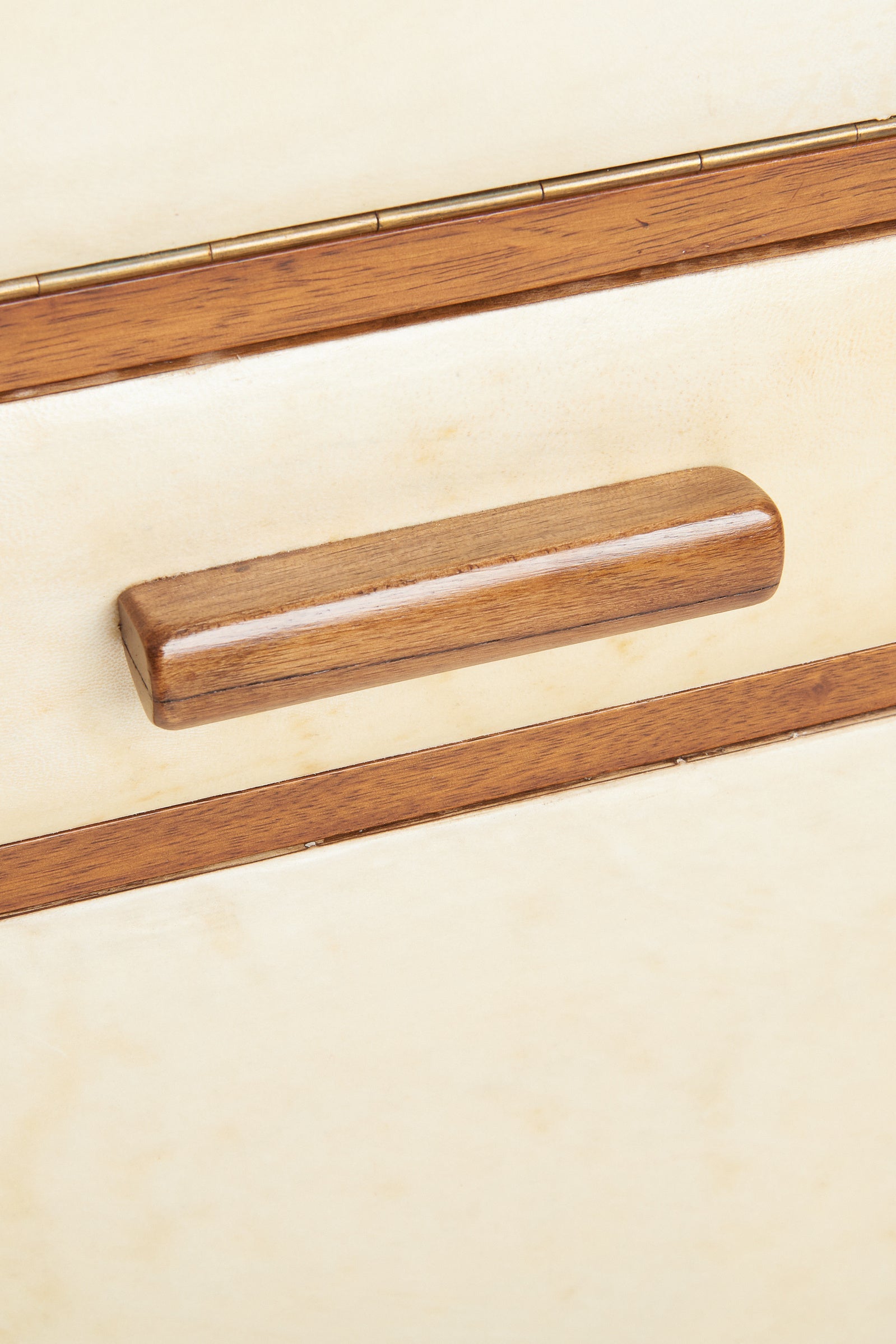 Walnut and Velum Cabinet