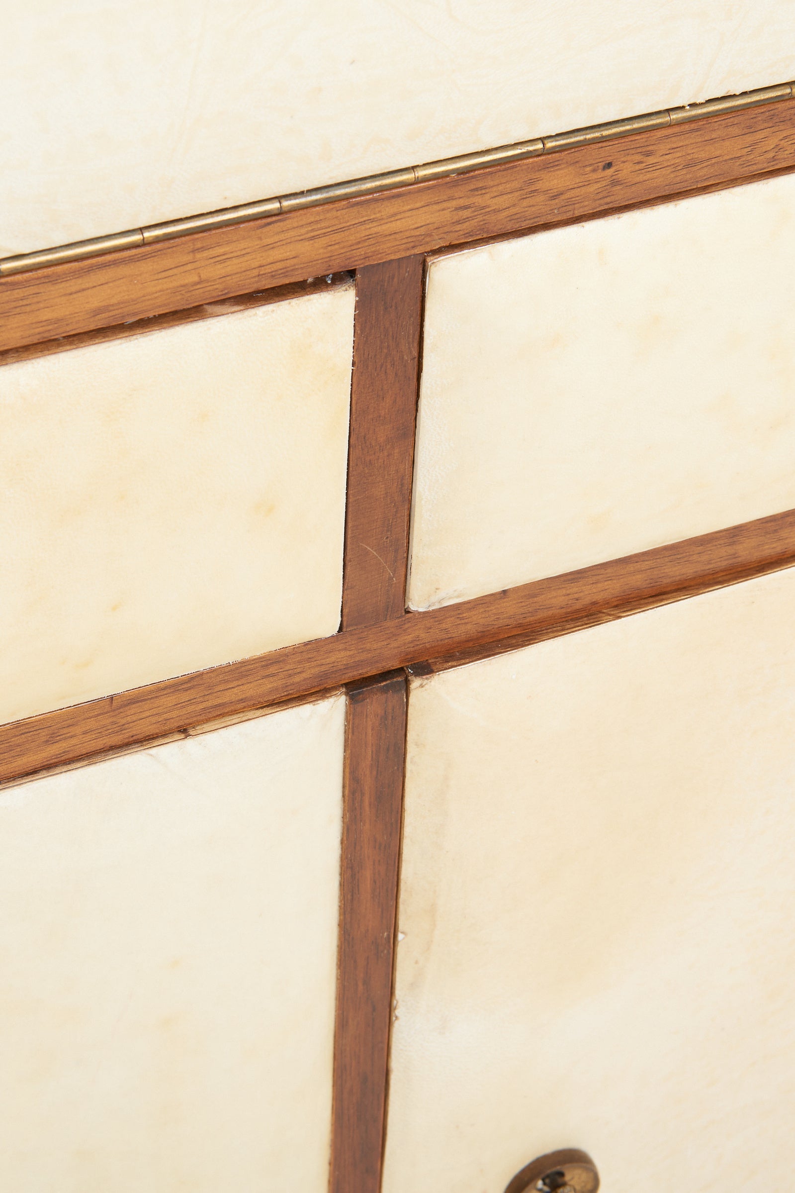 Walnut and Velum Cabinet