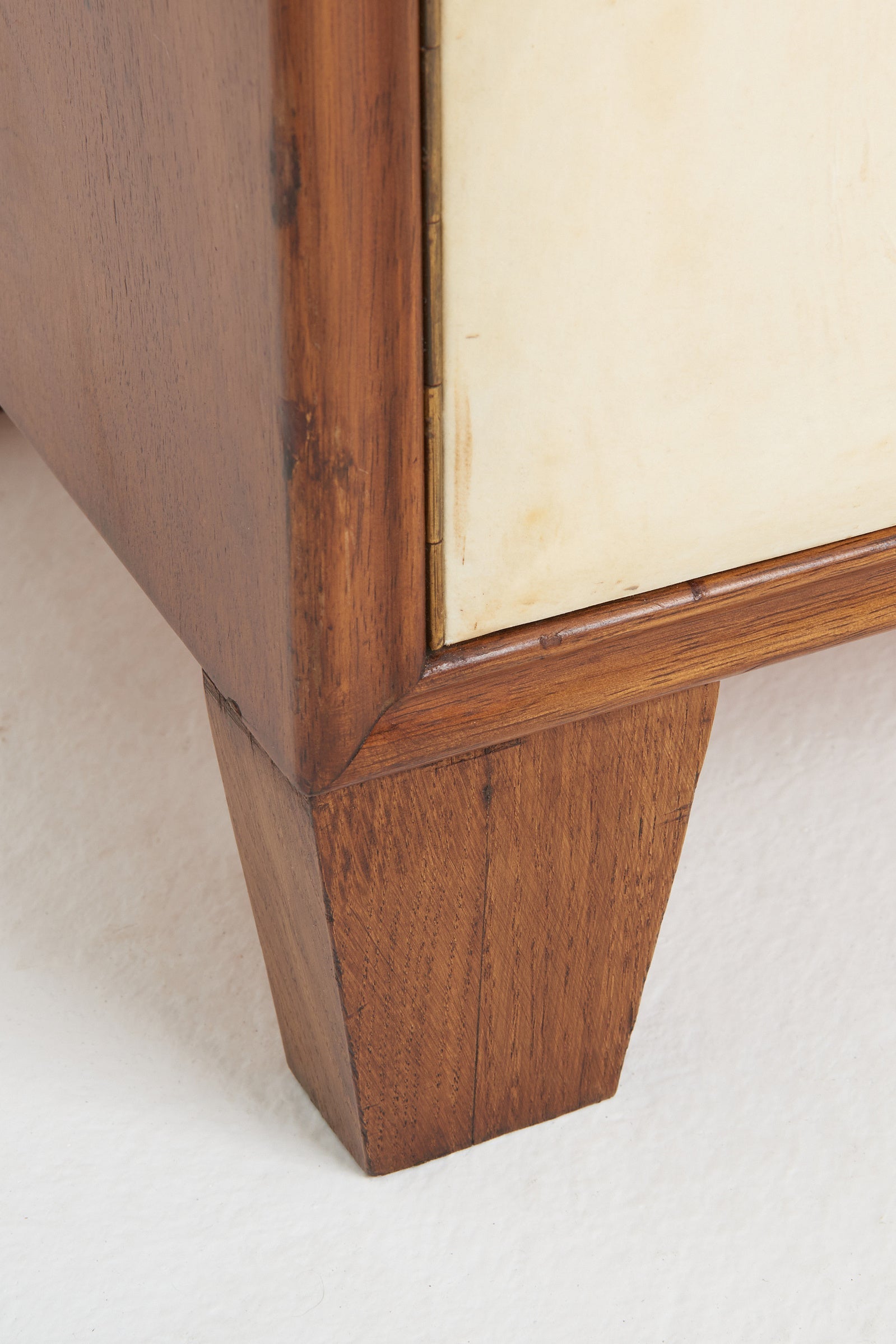 Walnut and Velum Cabinet