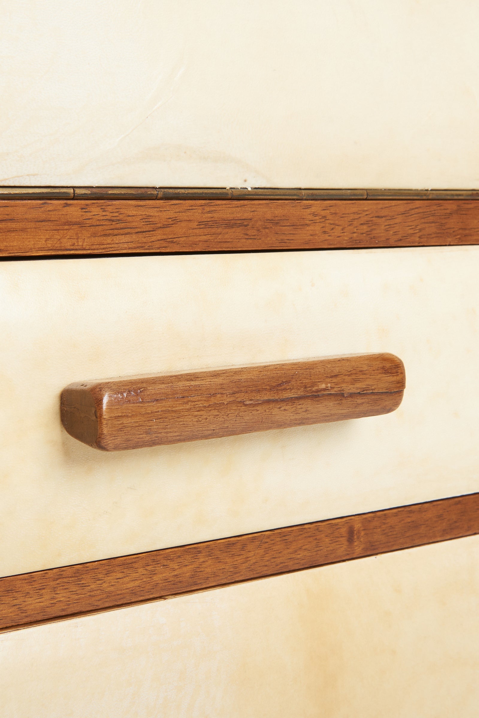 Walnut and Velum Cabinet