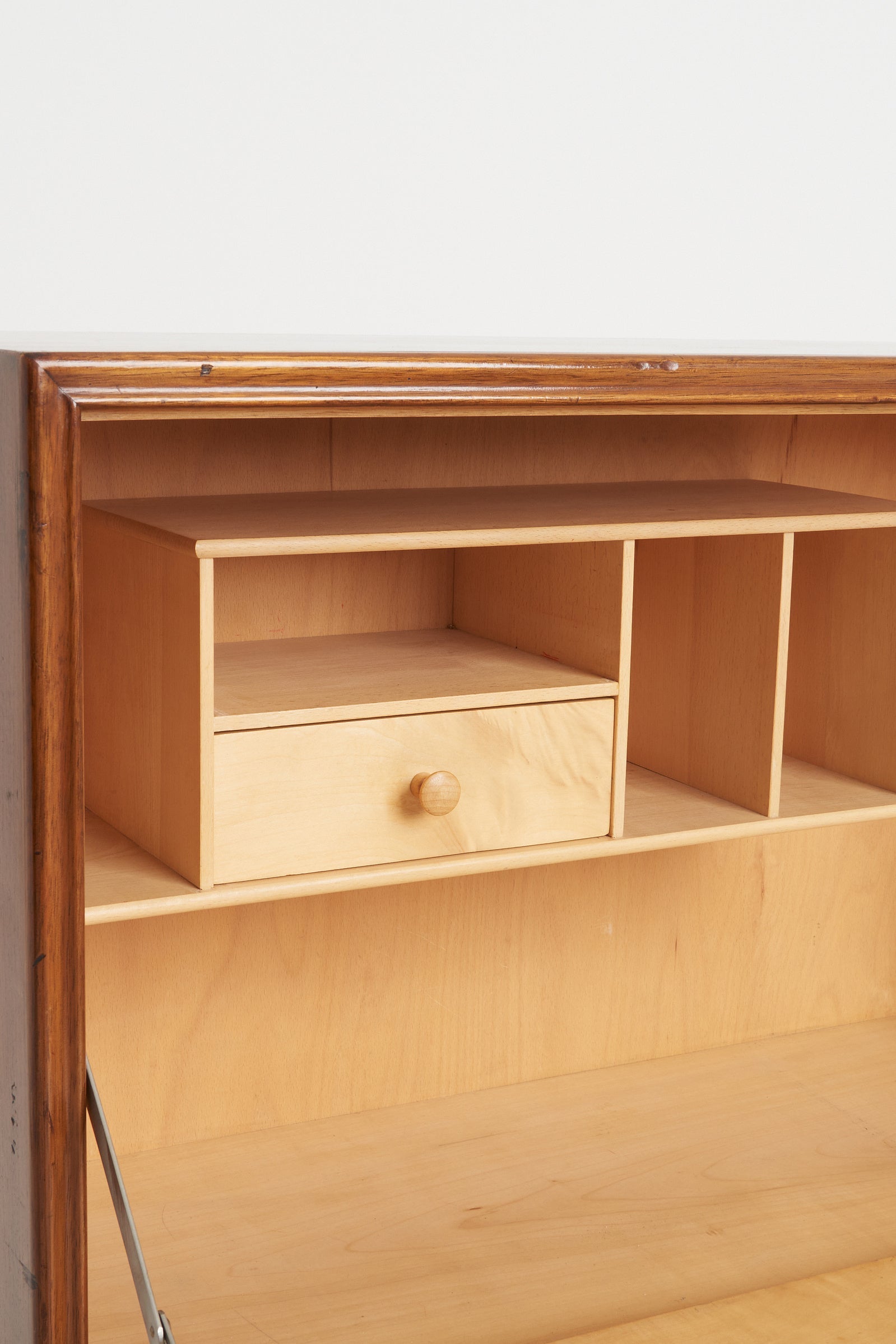 Walnut and Velum Cabinet