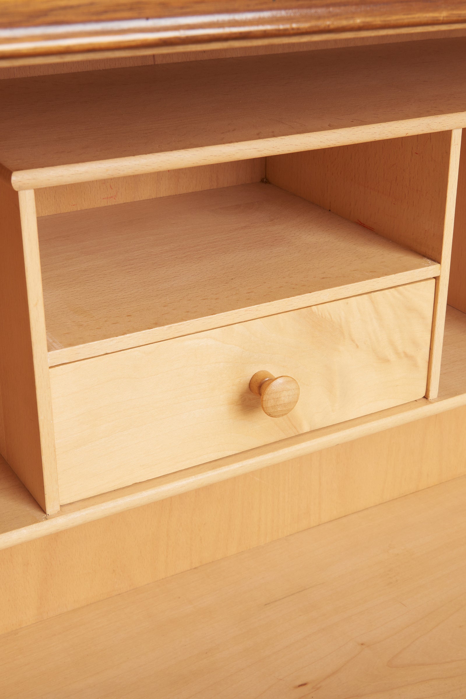 Walnut and Velum Cabinet
