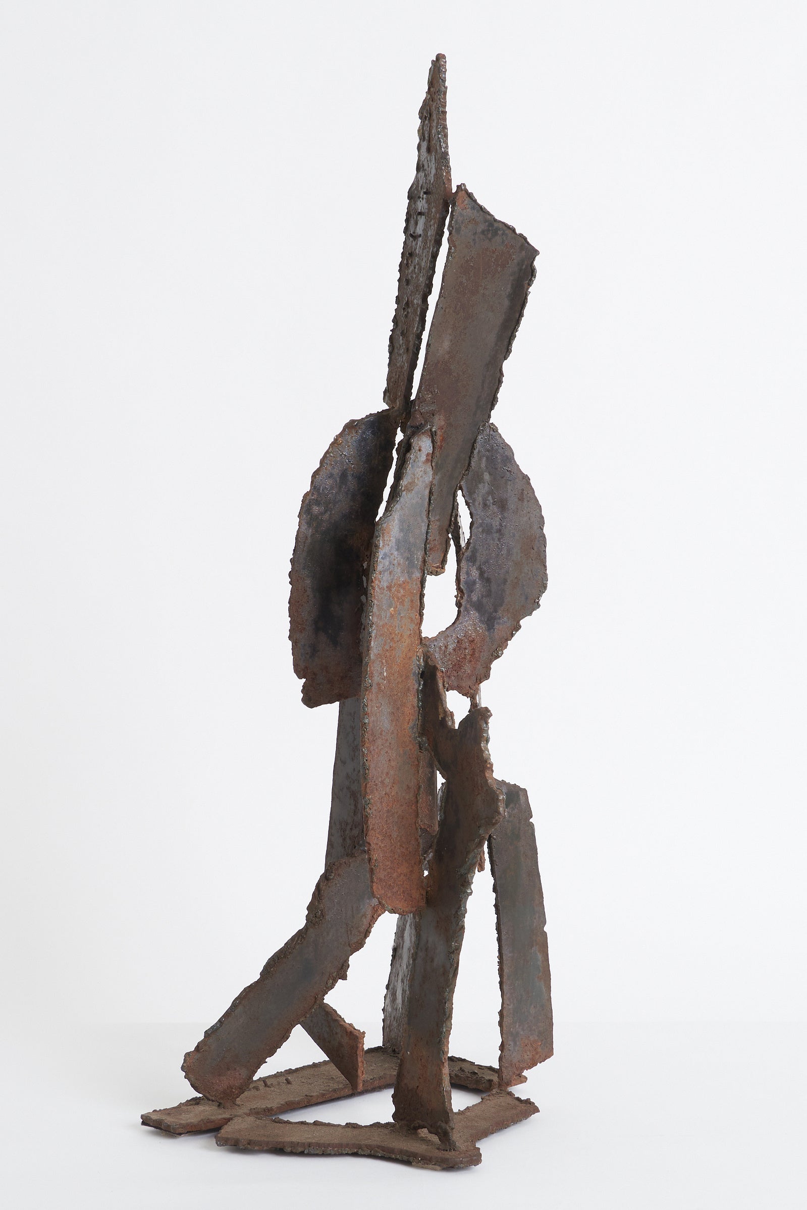 Brutalist Iron Sculpture