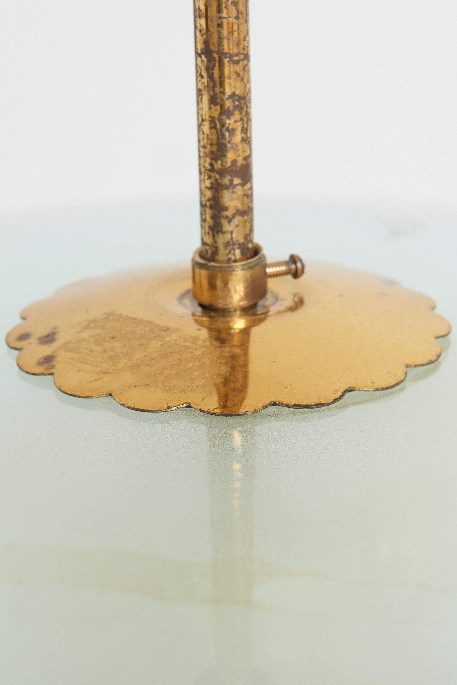 Brass and Glass Ceiling Light by Pietro Chiesa