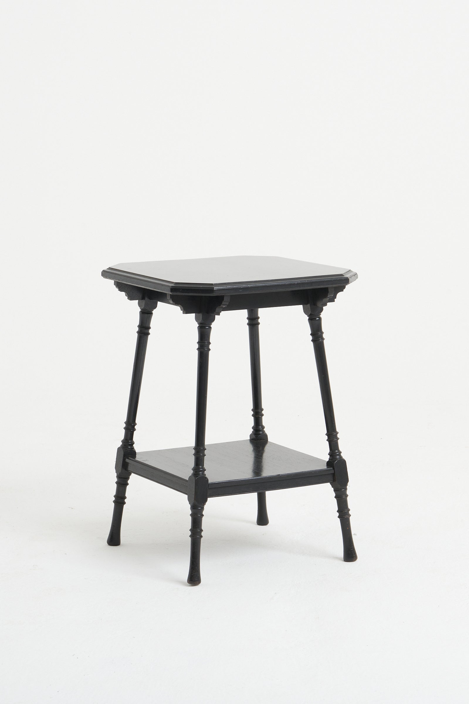 8477- Arts & Craft Ebonised Side Table