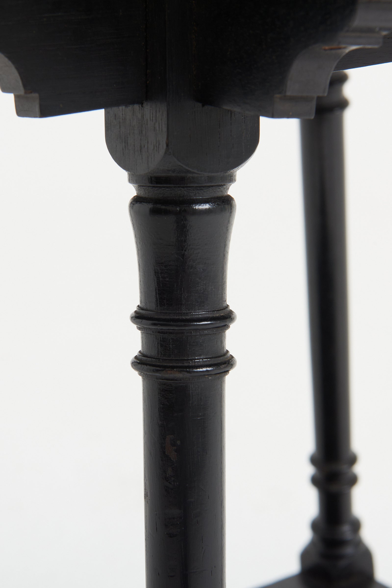 Arts & Craft Ebonised Side Table