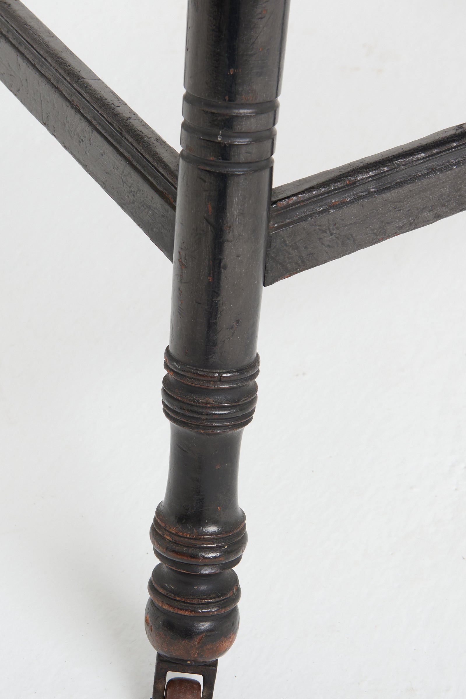 Arts & Craft Ebonised Side Table
