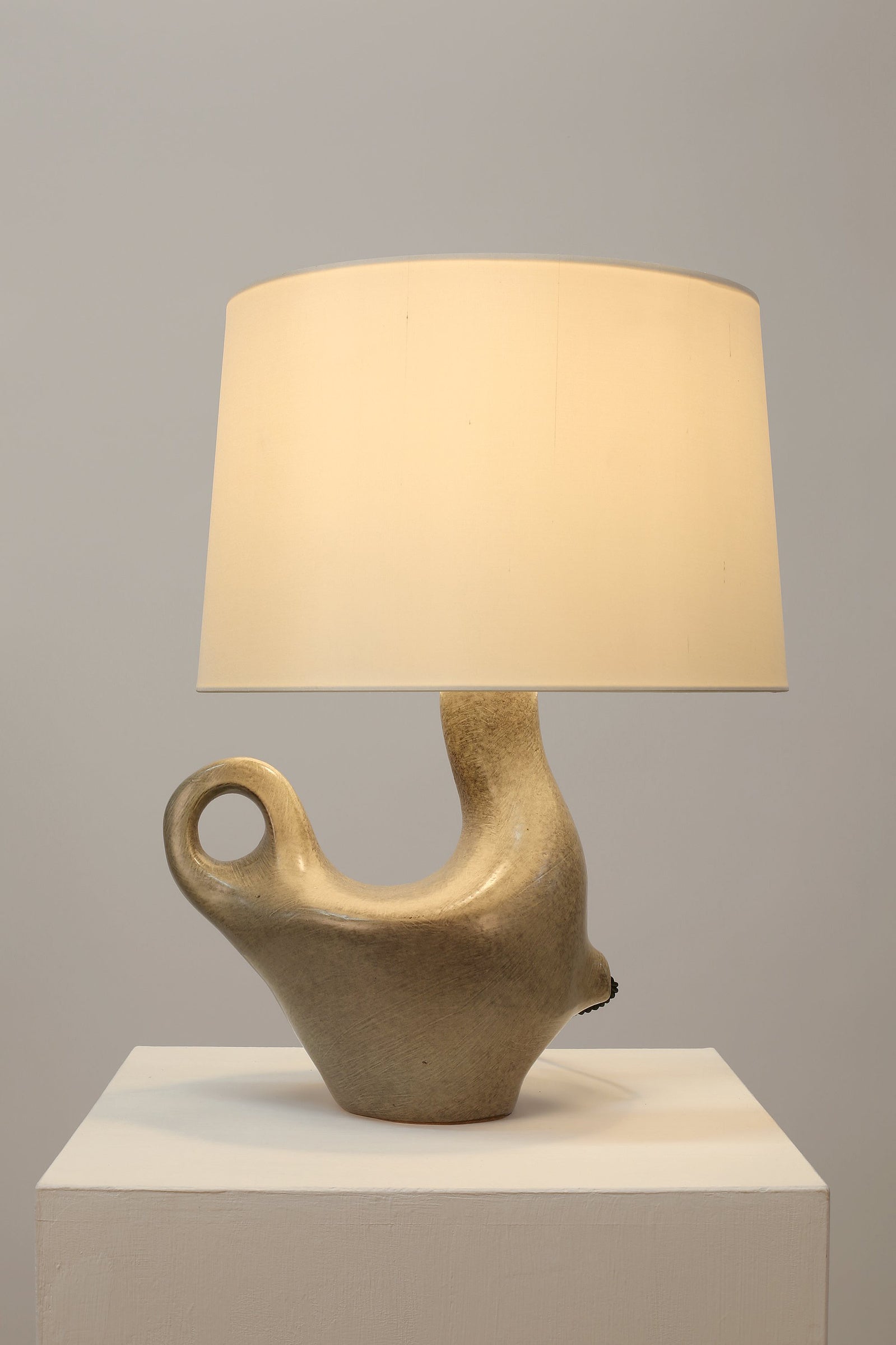 Zoomorphic Ceramic Lamp by Max Idlas
