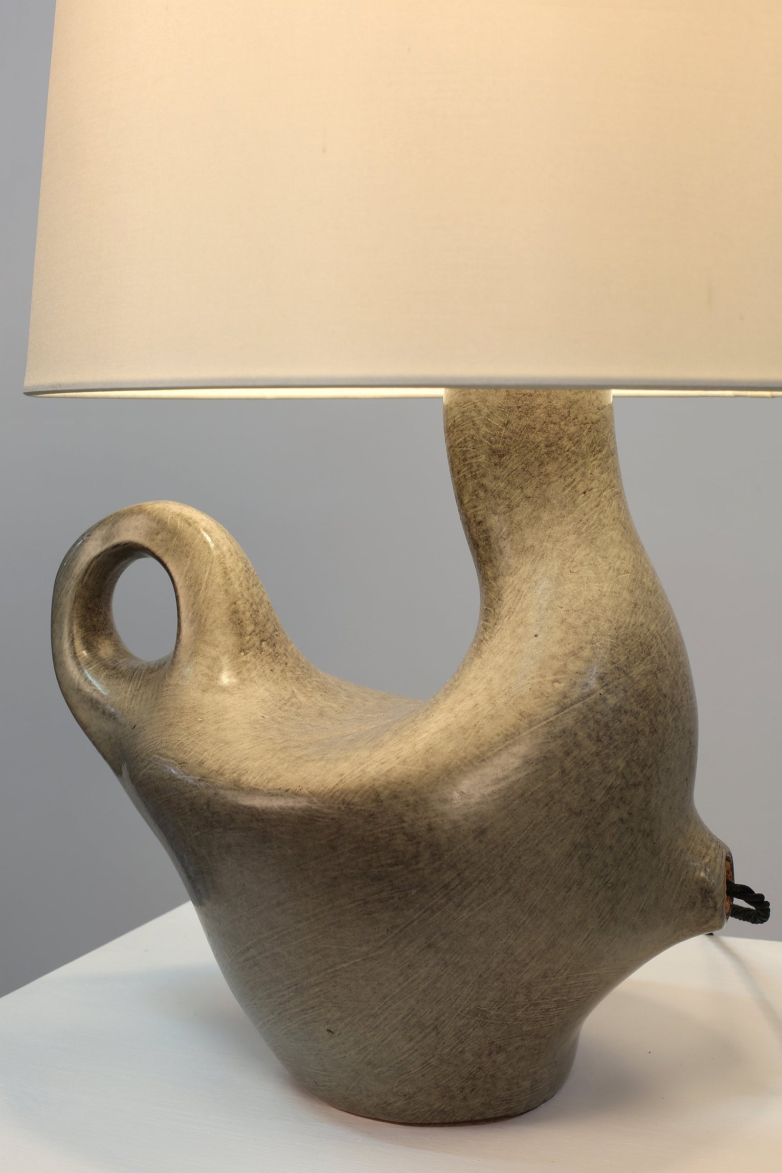 Zoomorphic Ceramic Lamp by Max Idlas