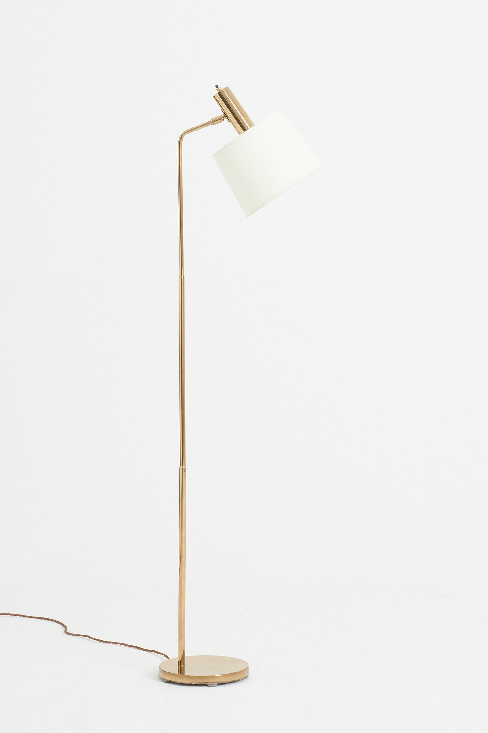 8491- Mid-Century Brass Floor Lamp