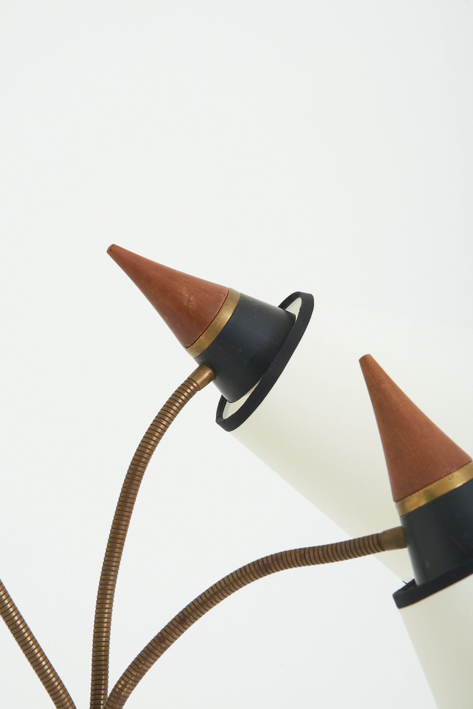 Brass Three-Armed Reading Floor lamp