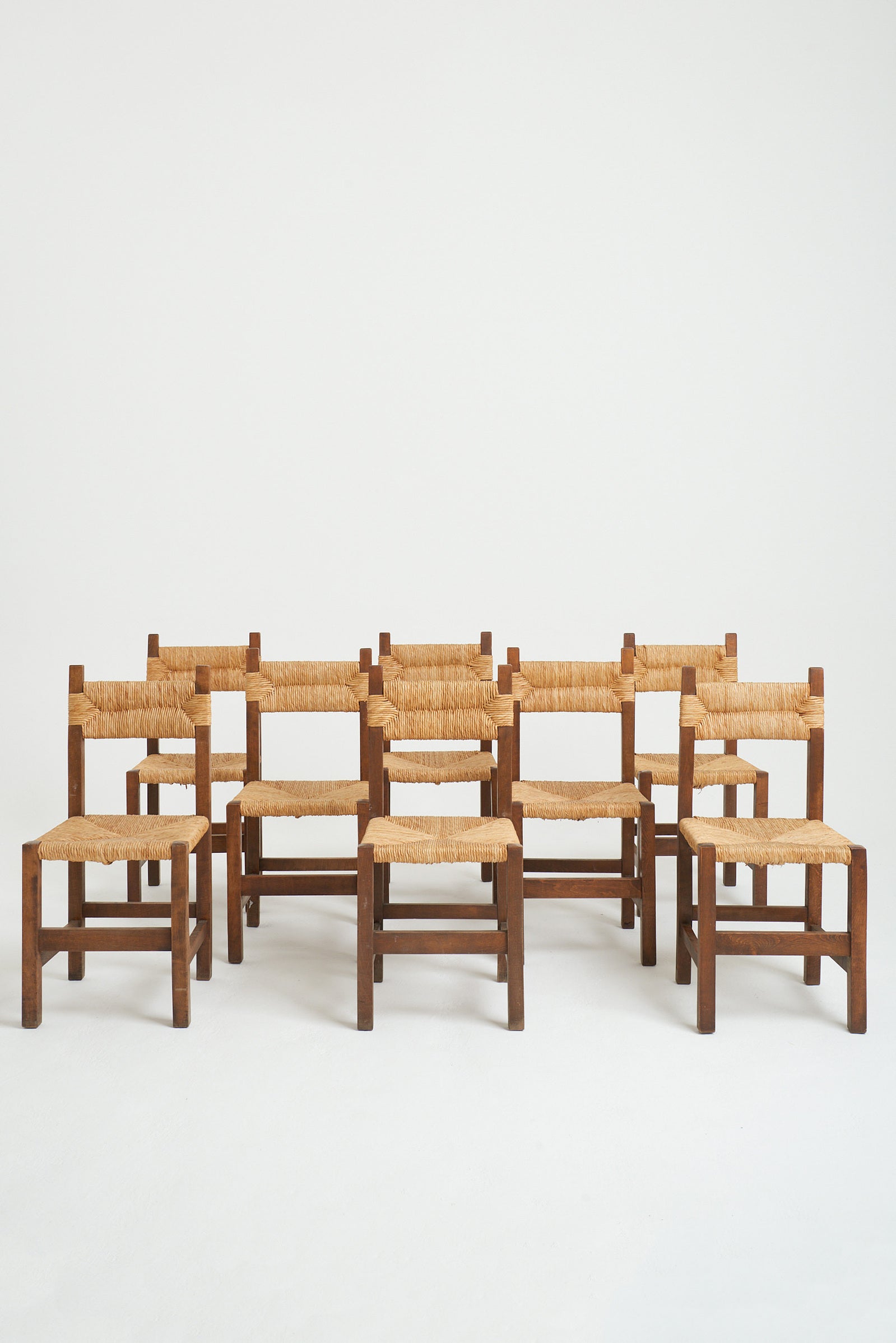 Mid-Century Set of 8 Dining Chairs