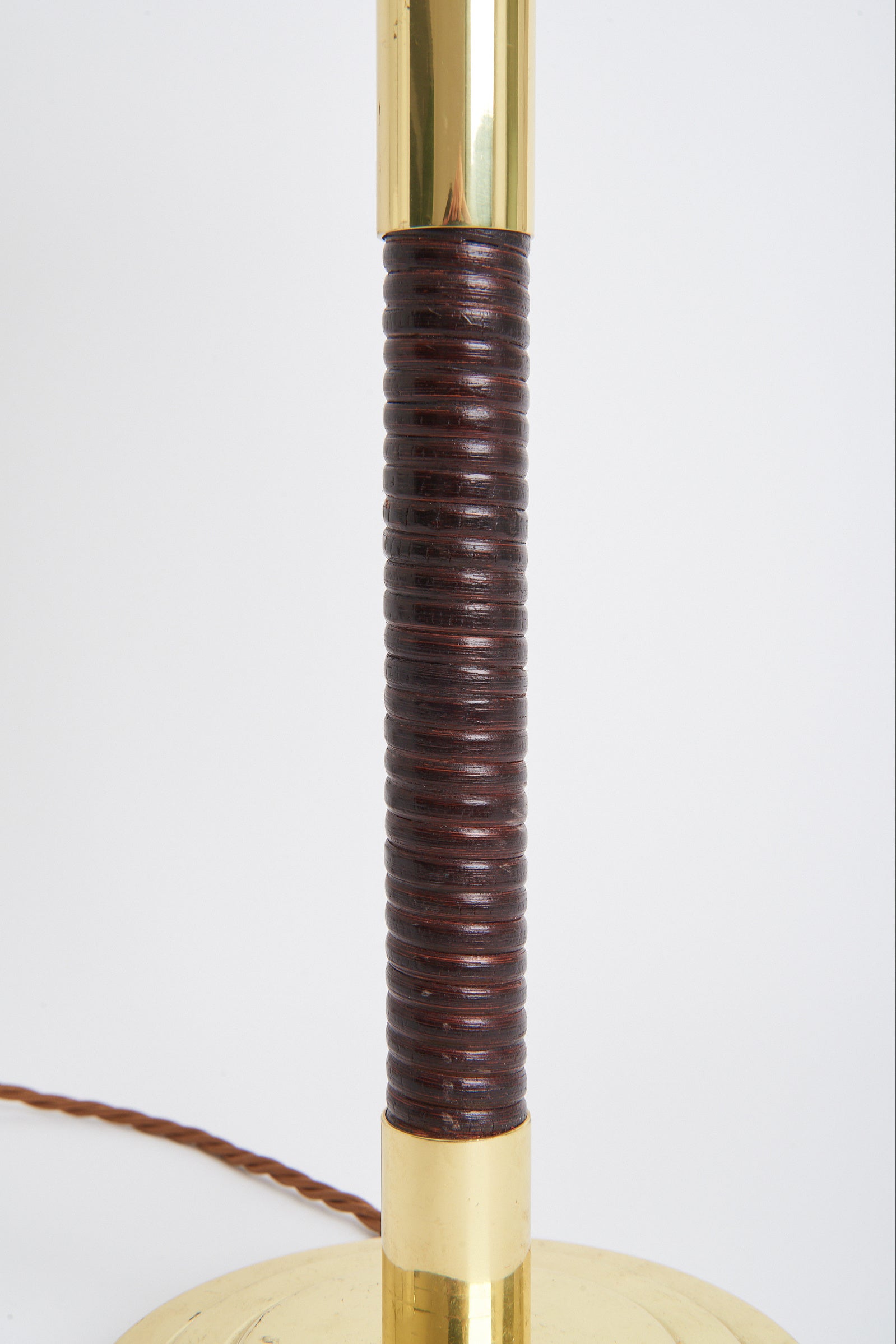 Brass and Bamboo Table Lamp