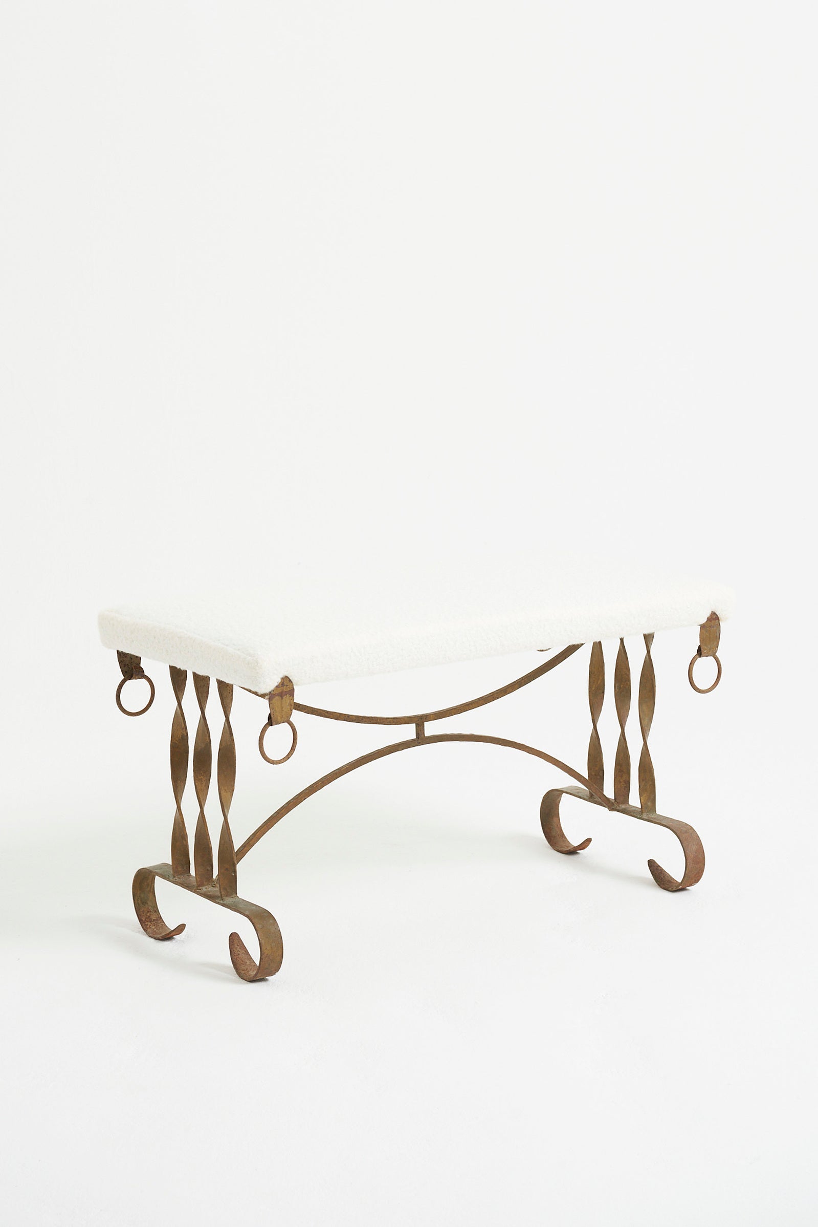 8530- Gilt Iron Stool