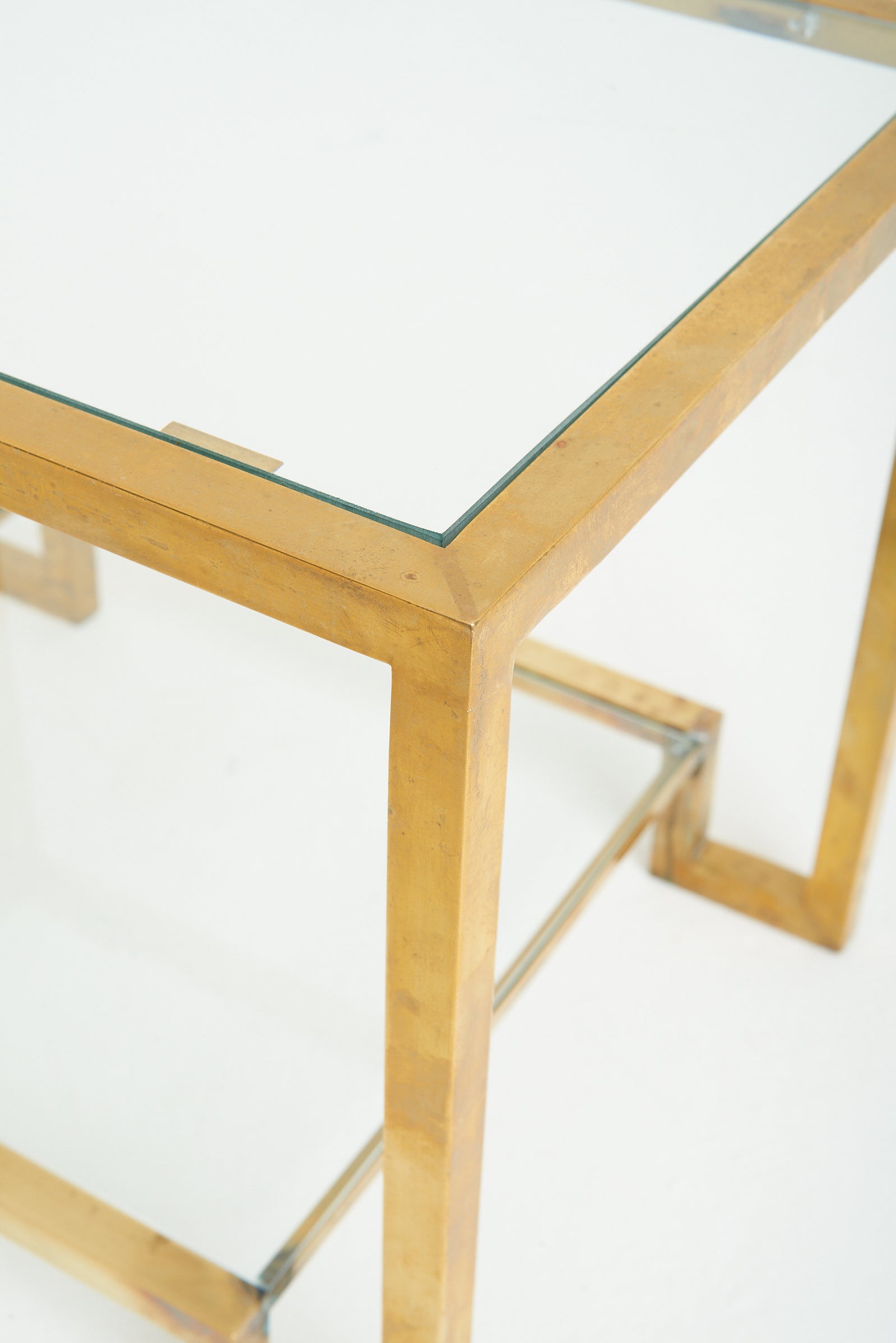 Pair of Brass Side Tables
