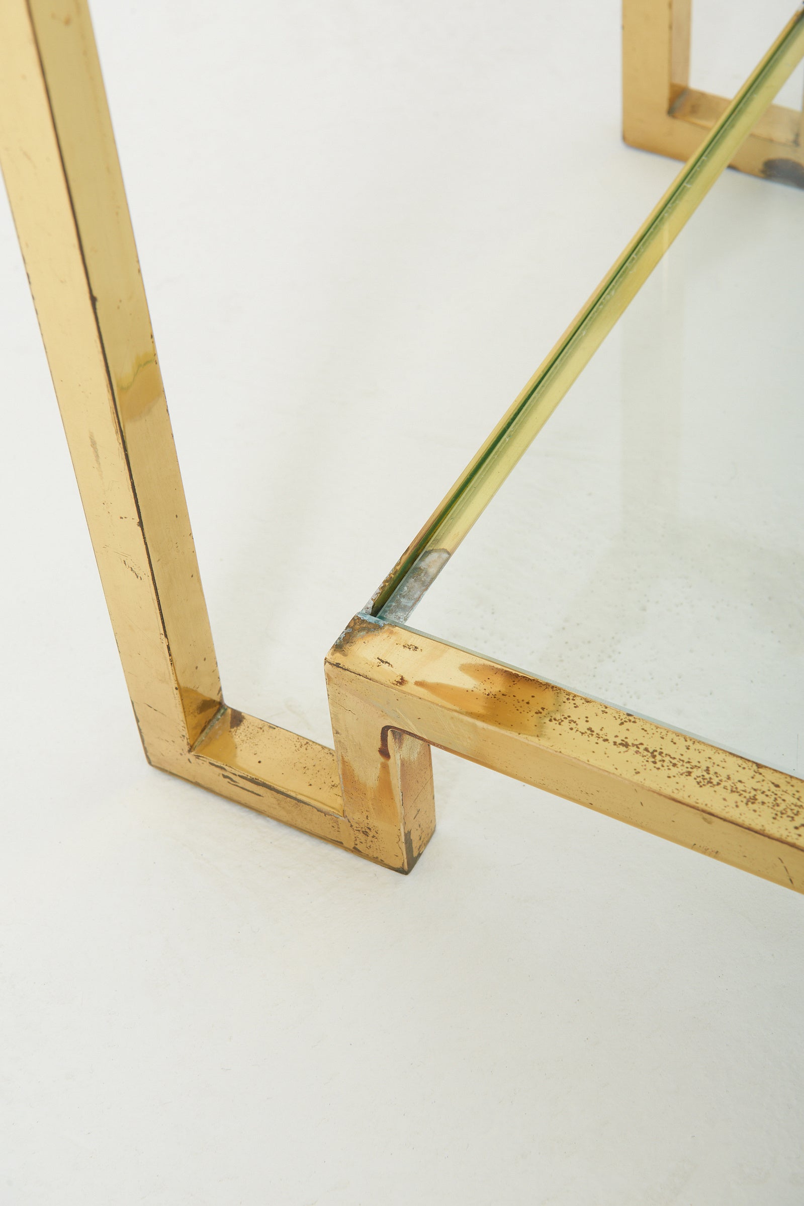 Pair of Brass Side Tables