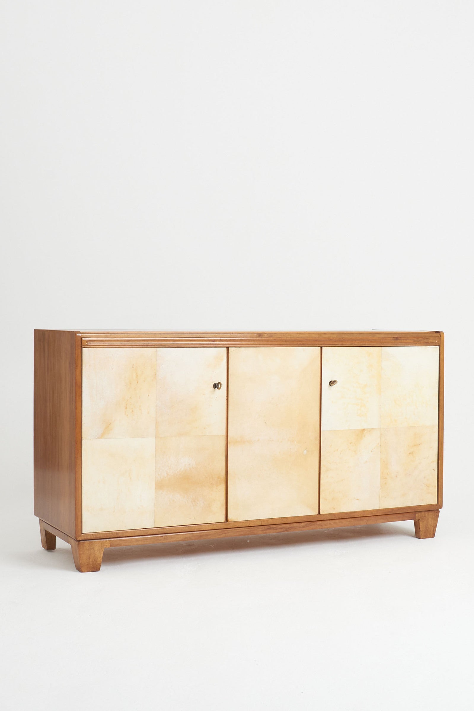 Walnut and Velum Sideboard