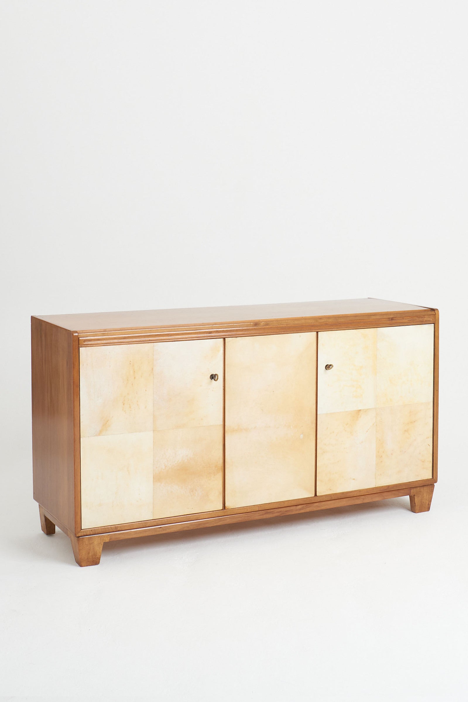 Walnut and Velum Sideboard