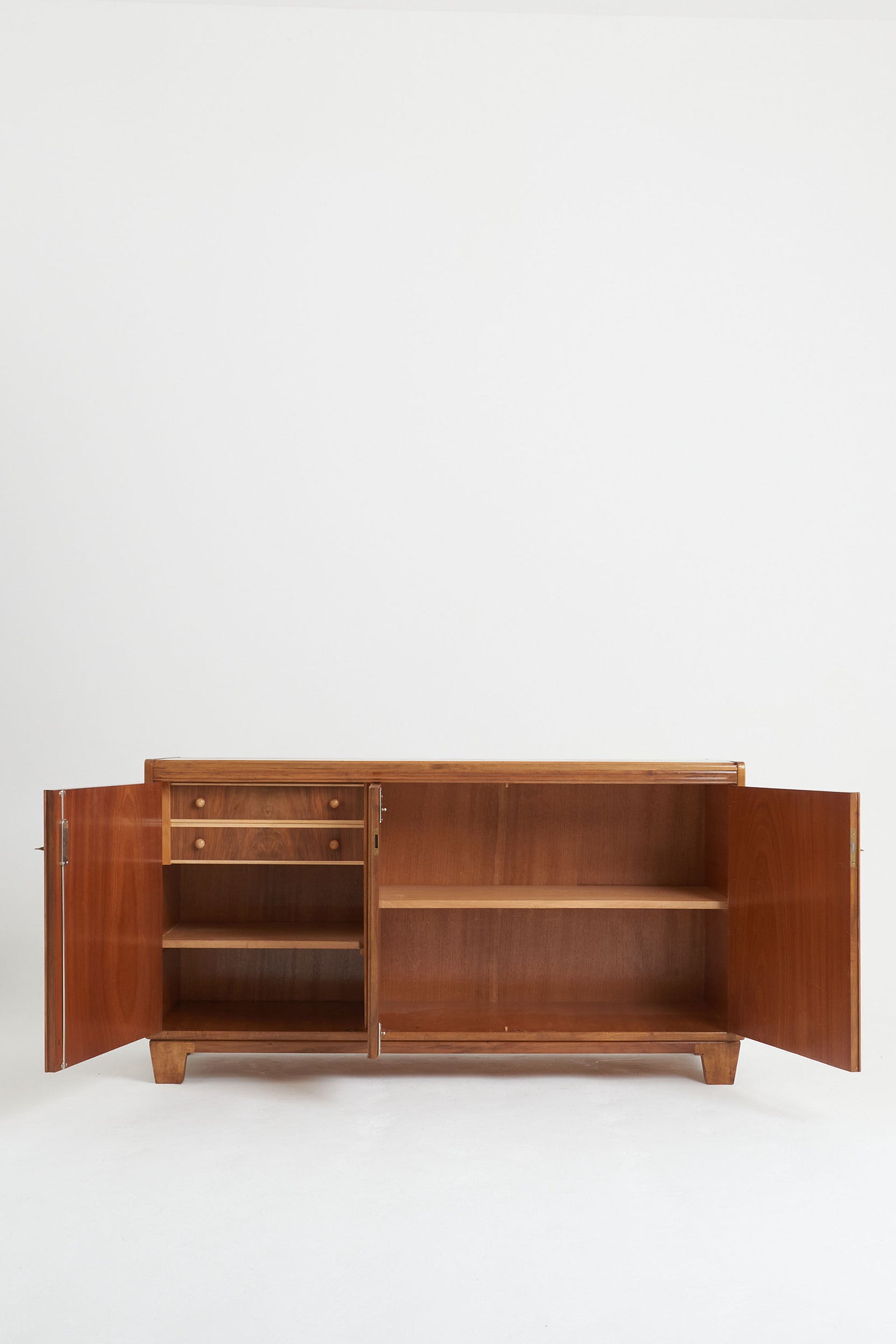 Walnut and Velum Sideboard