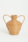 8557- Very Large Raffia Urn