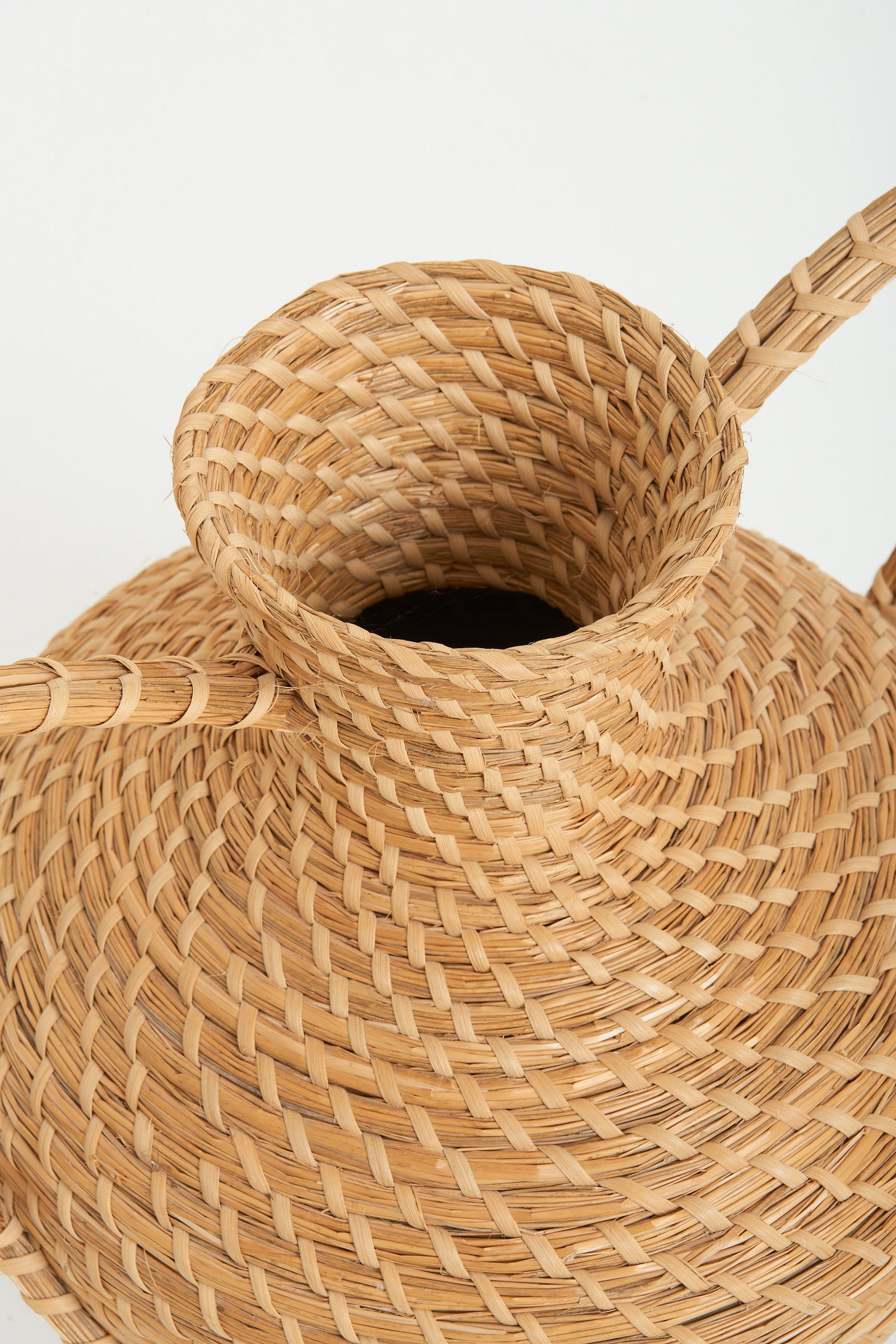 Very Large Raffia Urn