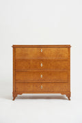 8587- Swedish 19th Century Satin Birch Chest of Drawers