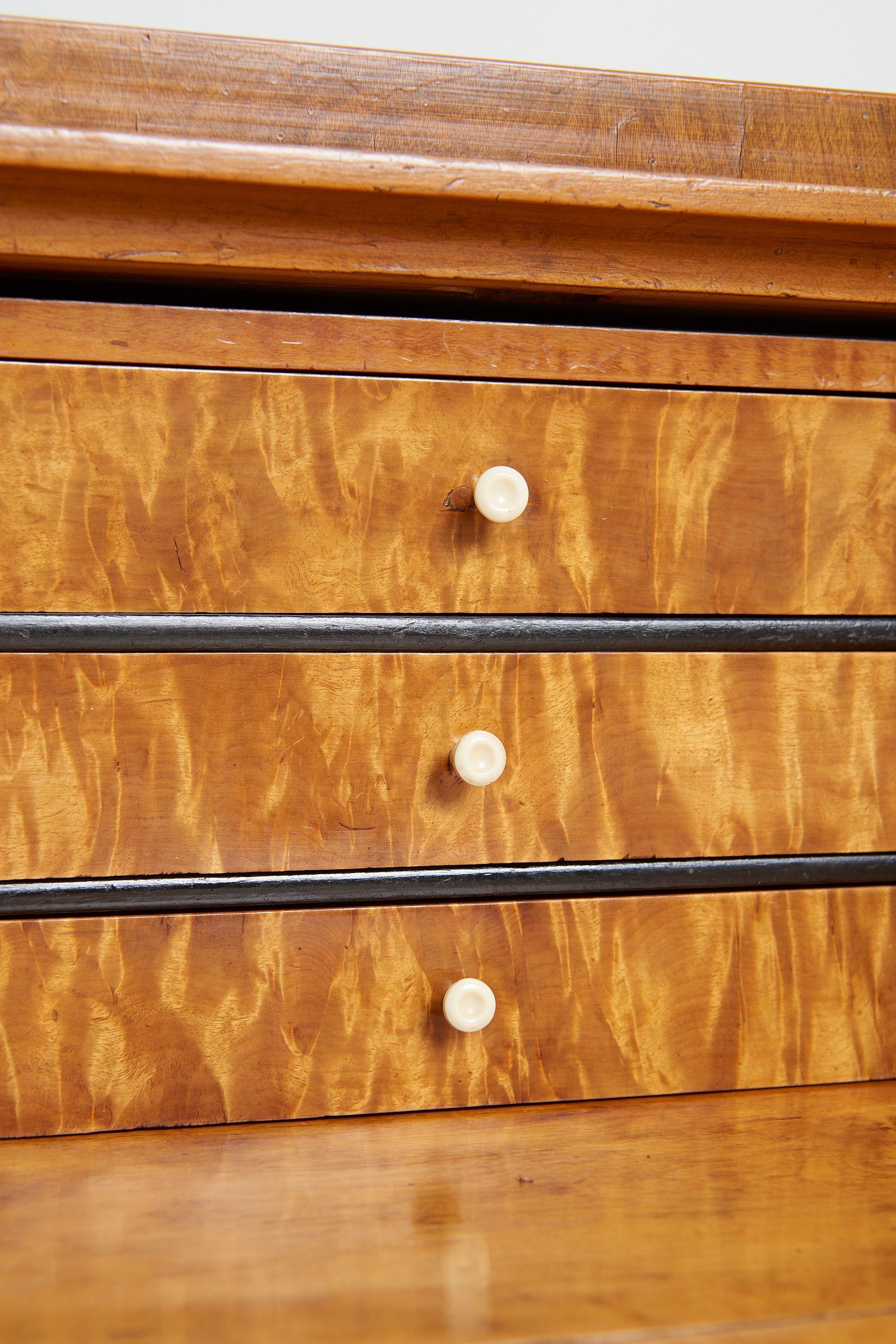 Swedish 19th Century Satin Birch Chest of Drawers
