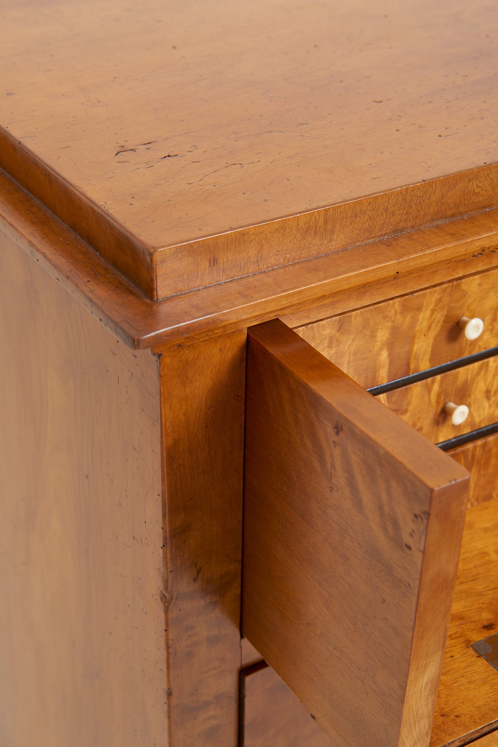 Swedish 19th Century Satin Birch Chest of Drawers
