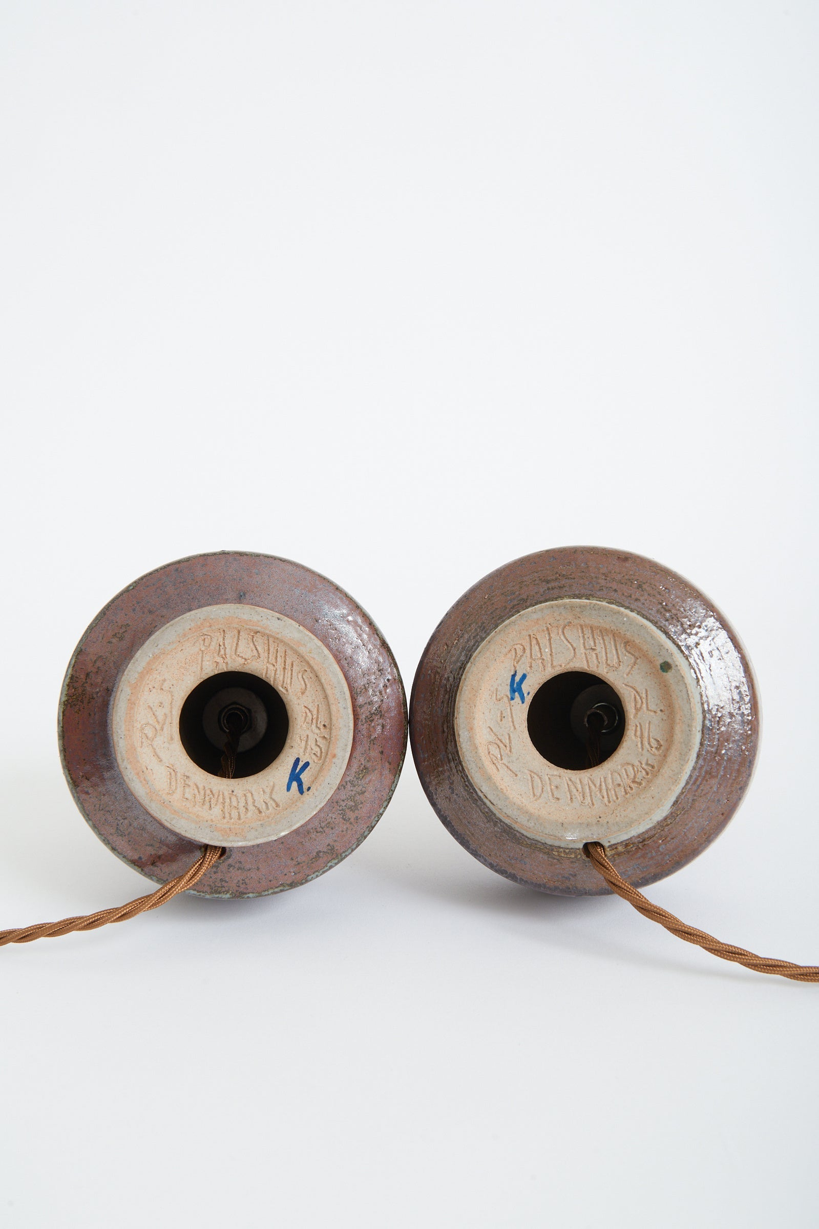 Pair of Stoneware Table Lamps by Per Linnemann-Schmidt