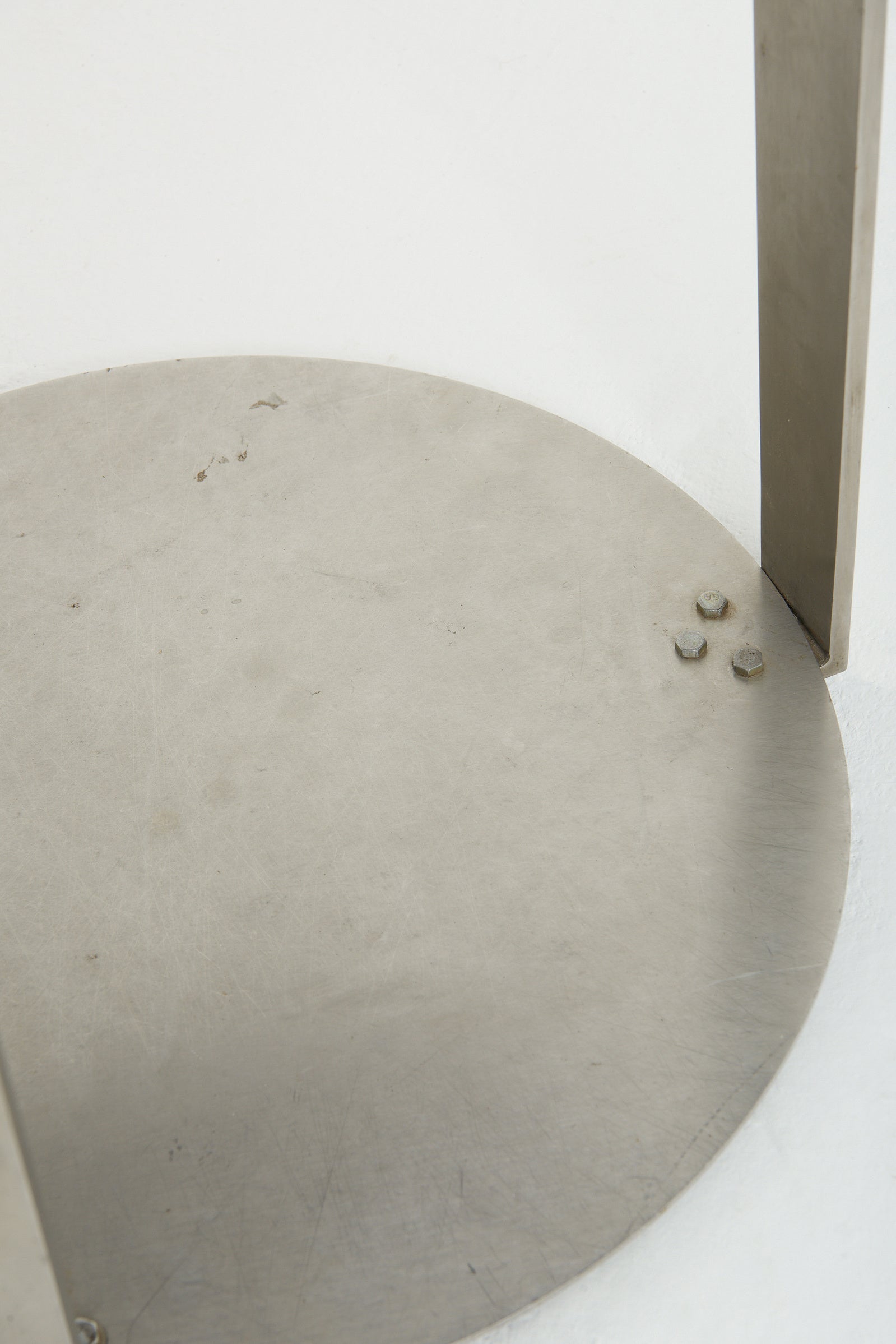Mid-Century Steel and Macassar Side Table
