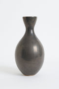 8642- Mid-Century Black Ceramic Vase