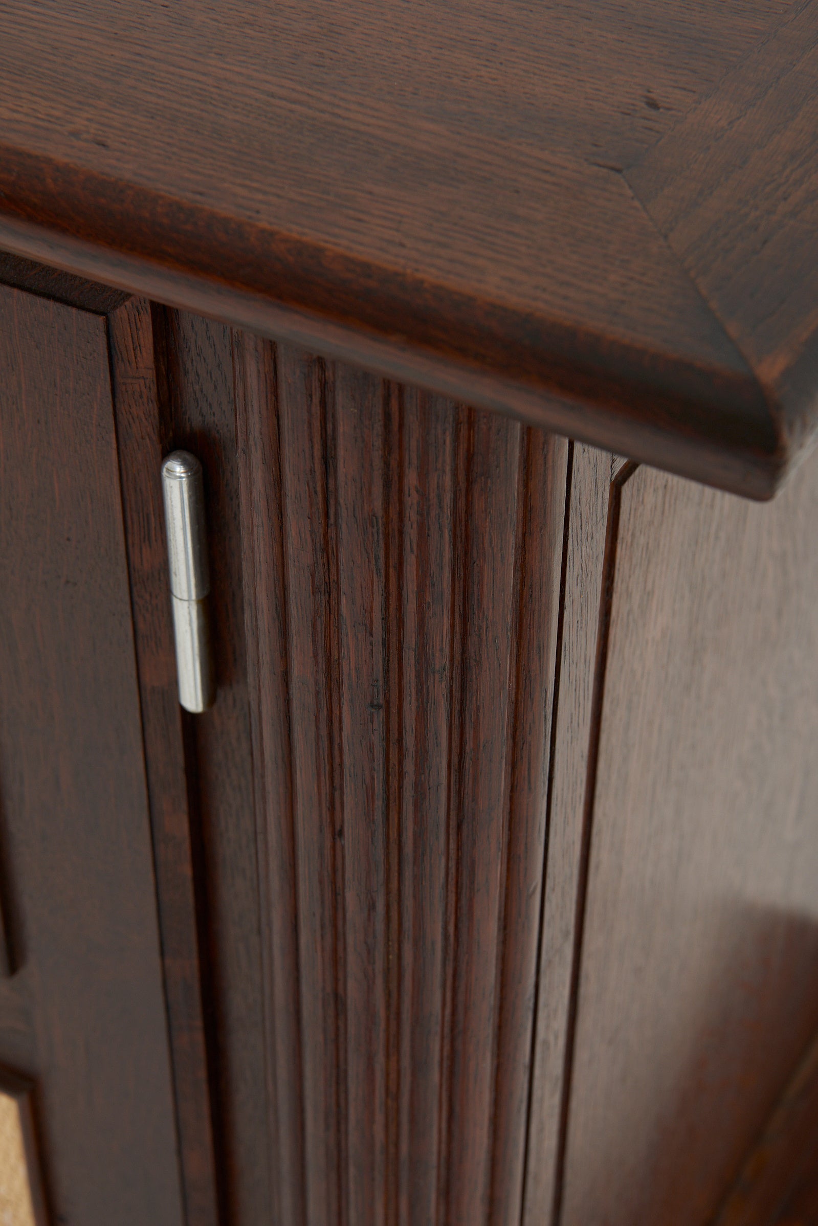 Art Deco Oak and Rattan Sideboard