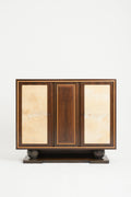 8655- Art Deco Macassar Ebony and Velum Cabinet