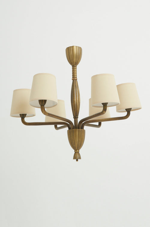 8659- Art Deco Bronze Ceiling Light
