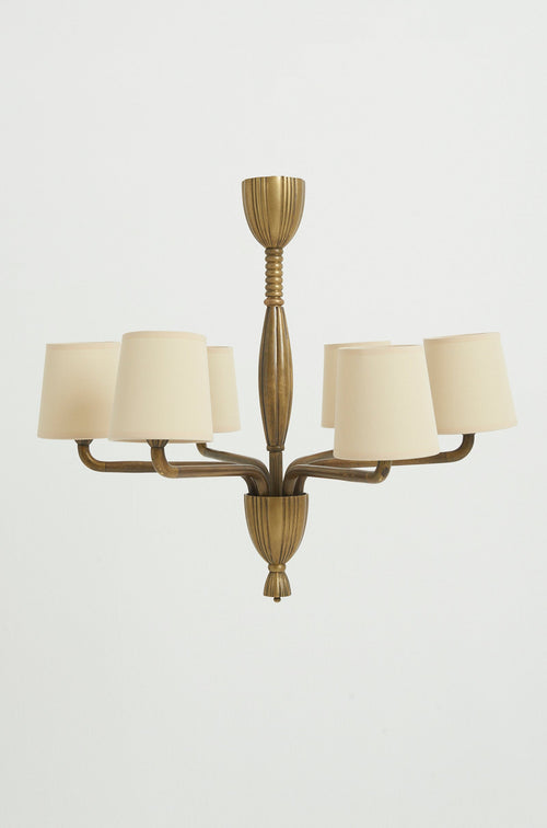 Art Deco Bronze Ceiling Light