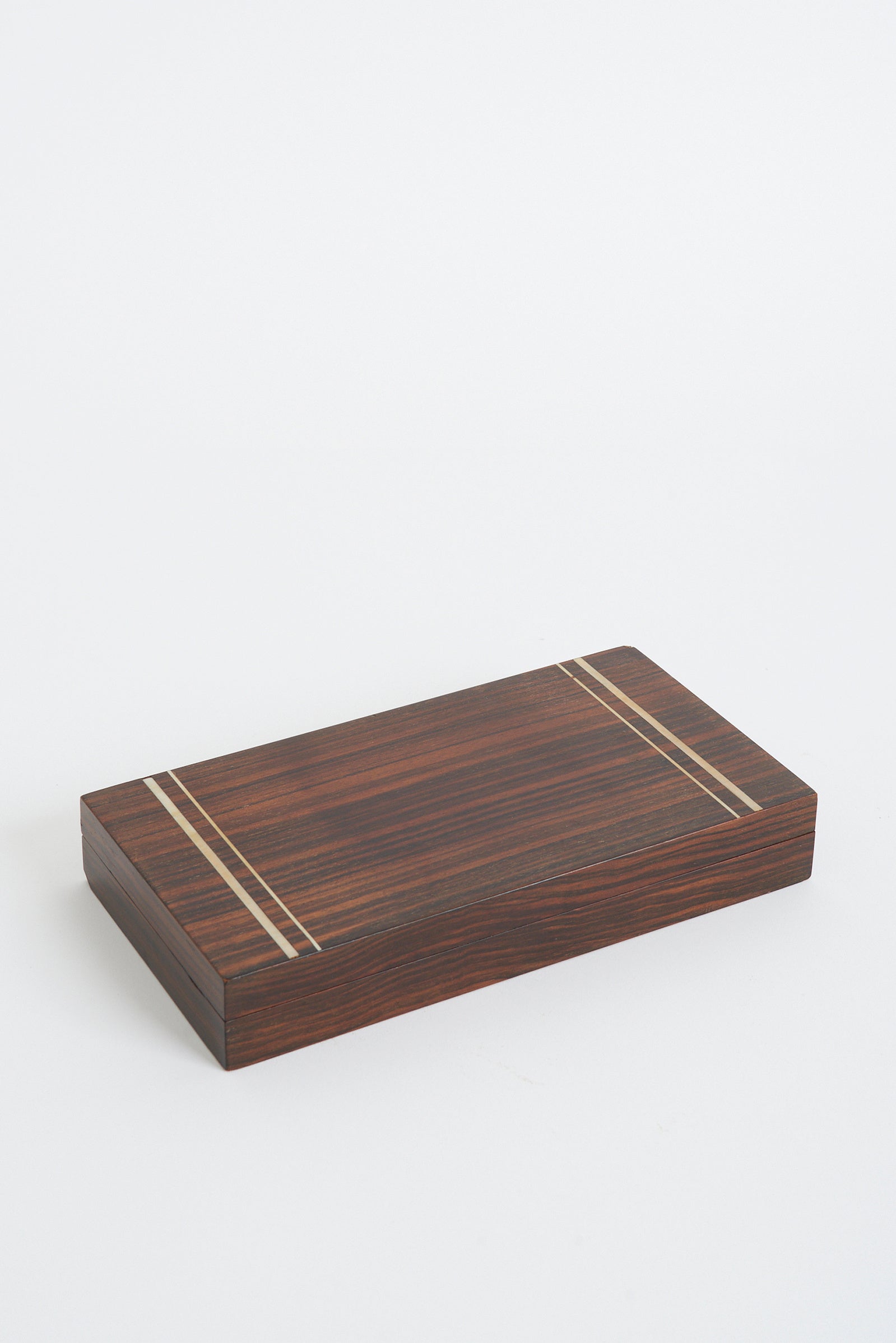 8664- Art Deco Macassar Ebony Box