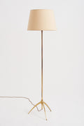 8672- Mid-Century Brass Floor Lamp