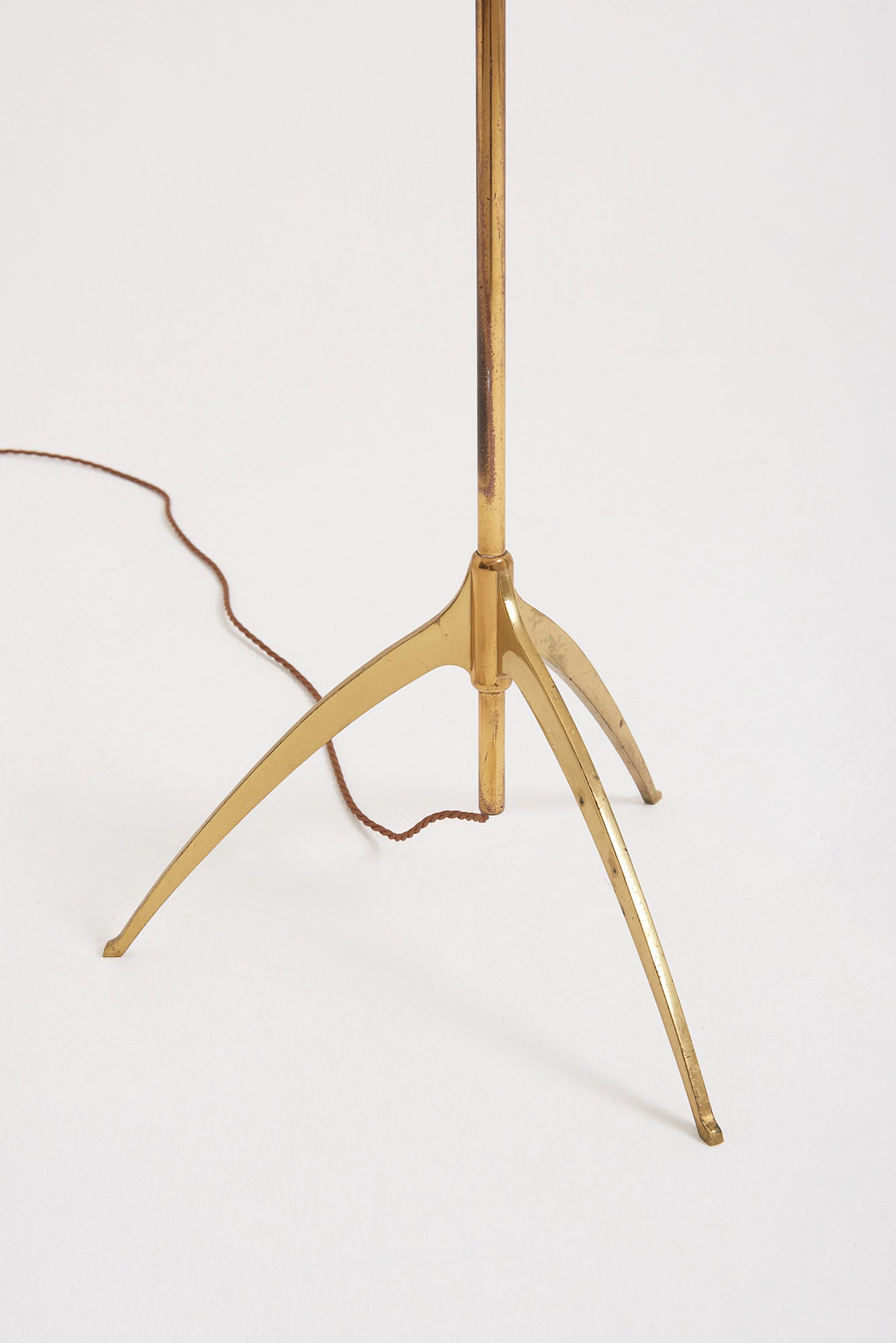 Mid-Century Brass Floor Lamp