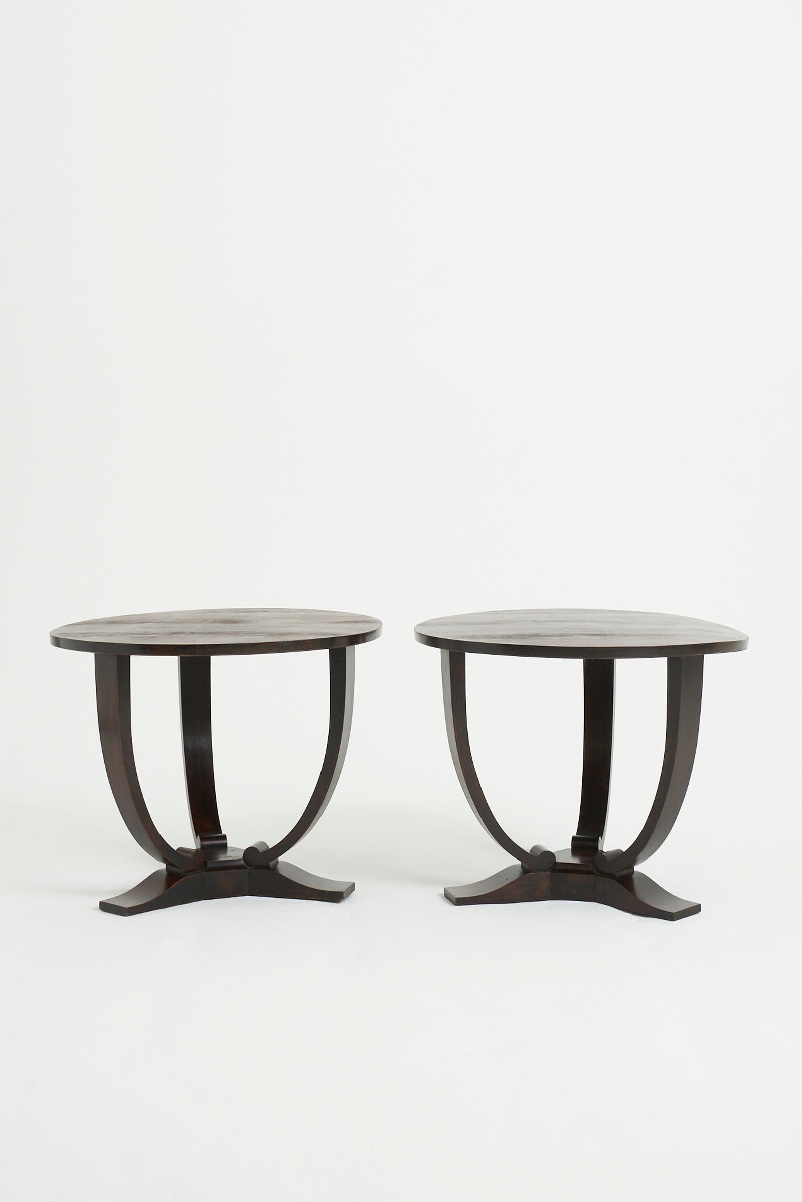Pair of Art Deco Macassar Ebony Side Tables